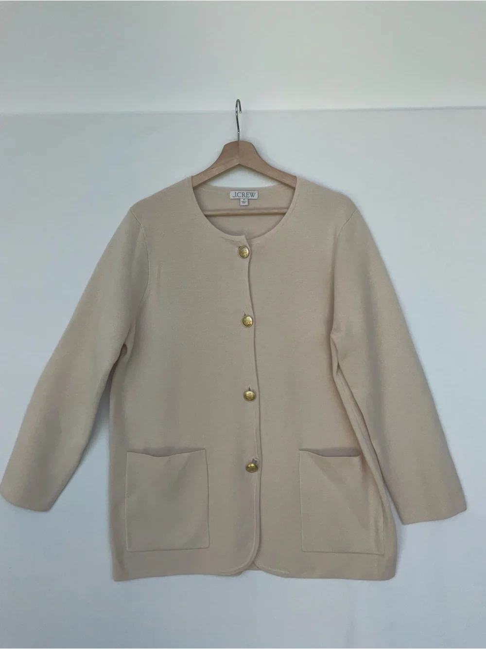 J. Crew Giselle Button Front Sweater Blazer